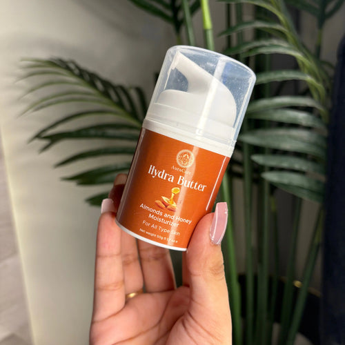Hydra-Almonds & Honey Moisturizer((Daily Face Moisturizer, Blemish Relief Care, Soothing Recovery) - AuraCare.pk